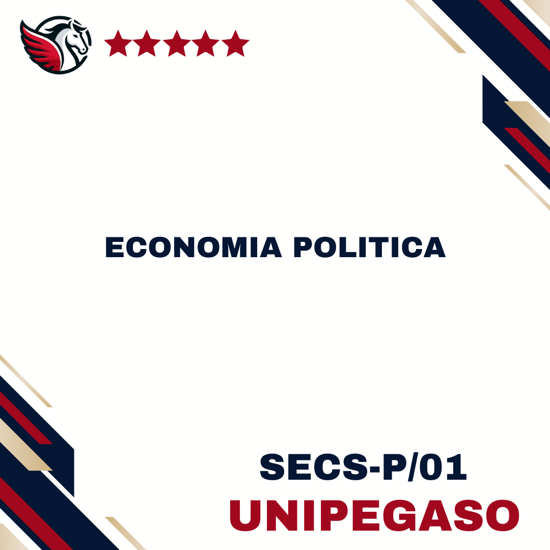 Economia Politica - SECS-P/01 - Economia Aziendale (Economia dell'Impresa Digitale e Sostenibile) L18