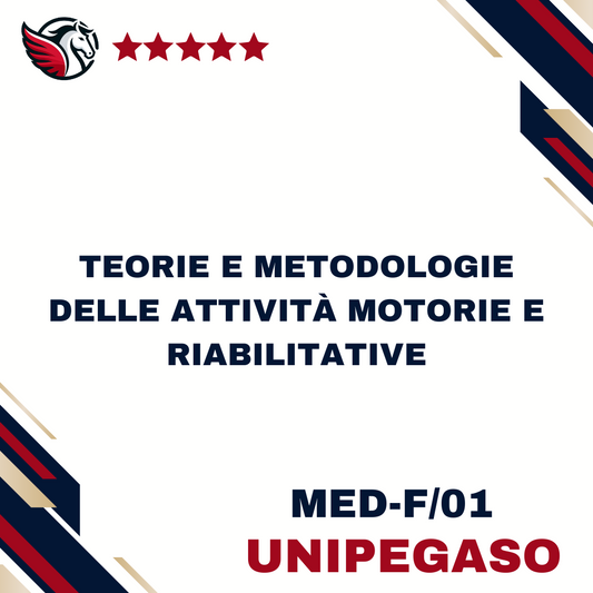 Teorie e metodologie delle attività motorie e riabilitative - MED-F/01 - Scienze dell'Educazione e della Formazione (Educatore Professionale Socio-Pedagogico) L10