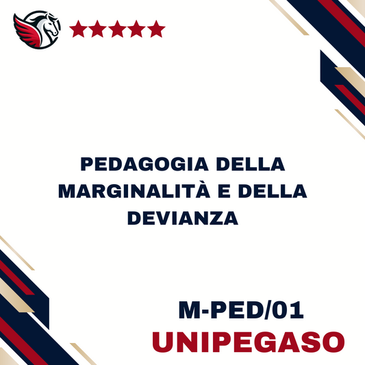 Pedagogia della marginalità e della devianza - M-PED/01 - Scienze dell'Educazione e della Formazione (Educatore Professionale Socio-Pedagogico) L10