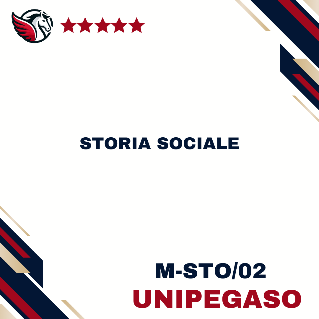 Storia sociale - M-STO/02 - Scienze dell'Educazione e della Formazione (Educatore Professionale Socio-Pedagogico) L10