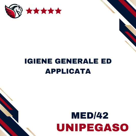 Igiene generale ed applicata - MED/42 - Scienze dell'Educazione e della Formazione (Educatore Professionale Socio-Pedagogico) L10