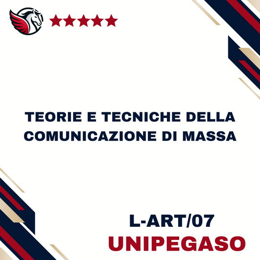 Teorie e tecniche della comunicazione di massa - L-ART/07 - Scienze dell'Educazione e della Formazione L10