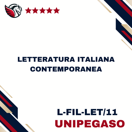 Letteratura italiana contemporanea - L-FIL-LET/11 - Scienze dell'Educazione e della Formazione L10