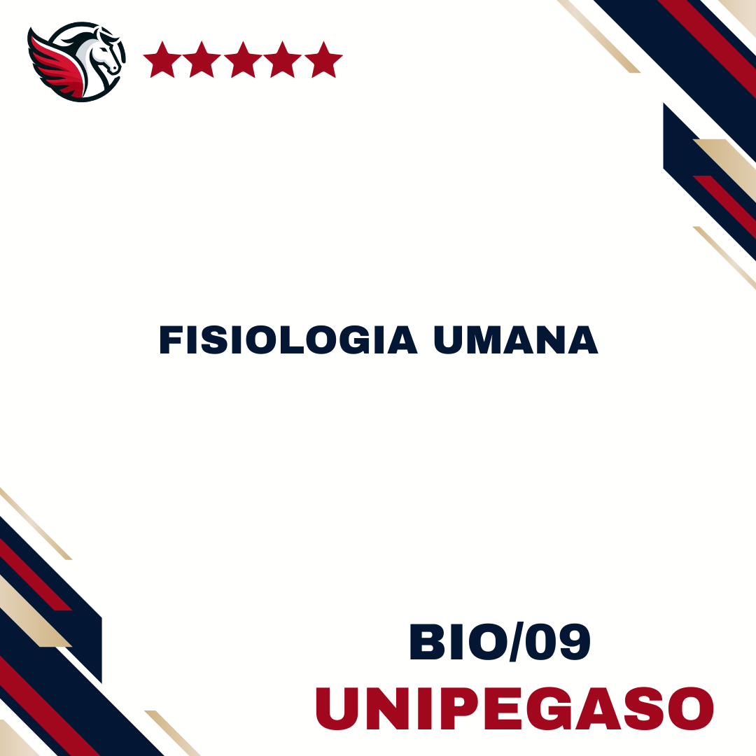 Fisiologia umana - BIO/09 - Scienze Motorie L22