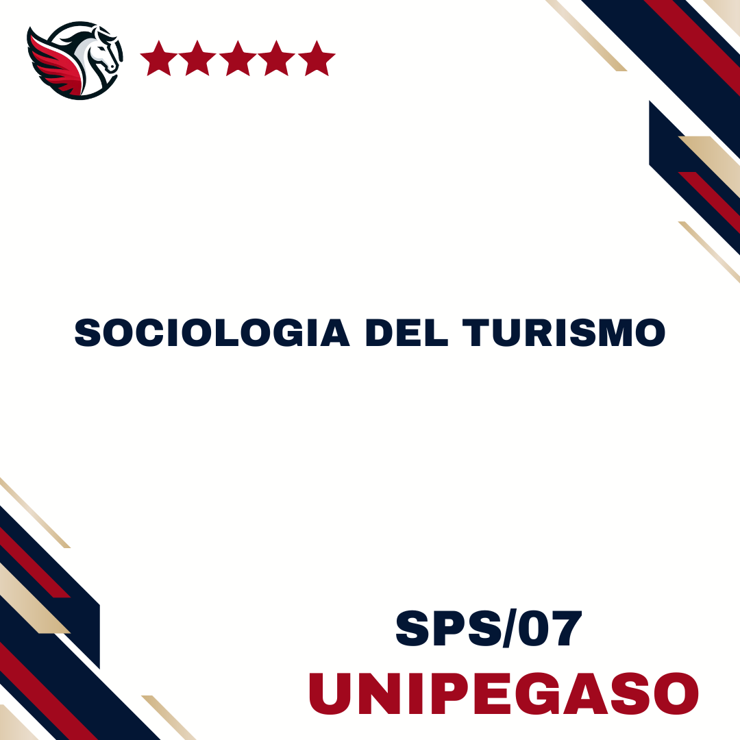 Sociologia del turismo - SPS/07 - Scienze Turistiche L15