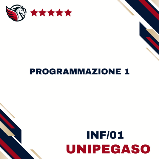 Programmazione 1 - INF/01 - Informatica per le aziende digitali L31